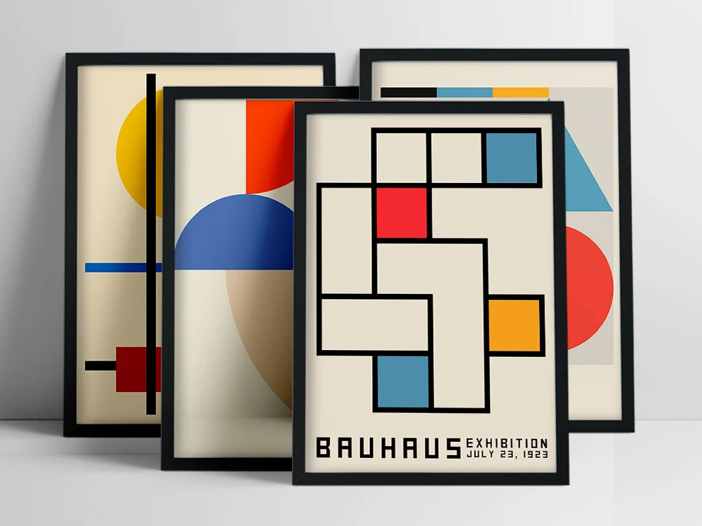 Bauhaus Постер лестницы Weimar 1923 выставочная печать Герберта Байера Художественная