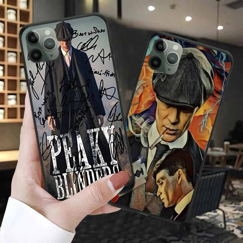 

Peaky Blinders TV Show Silicone TPU For Funda iPhone 12 11 Pro MAX SE 2020 7 8 6 Plus XR XS Max New Black Soft Cover Case Copue
