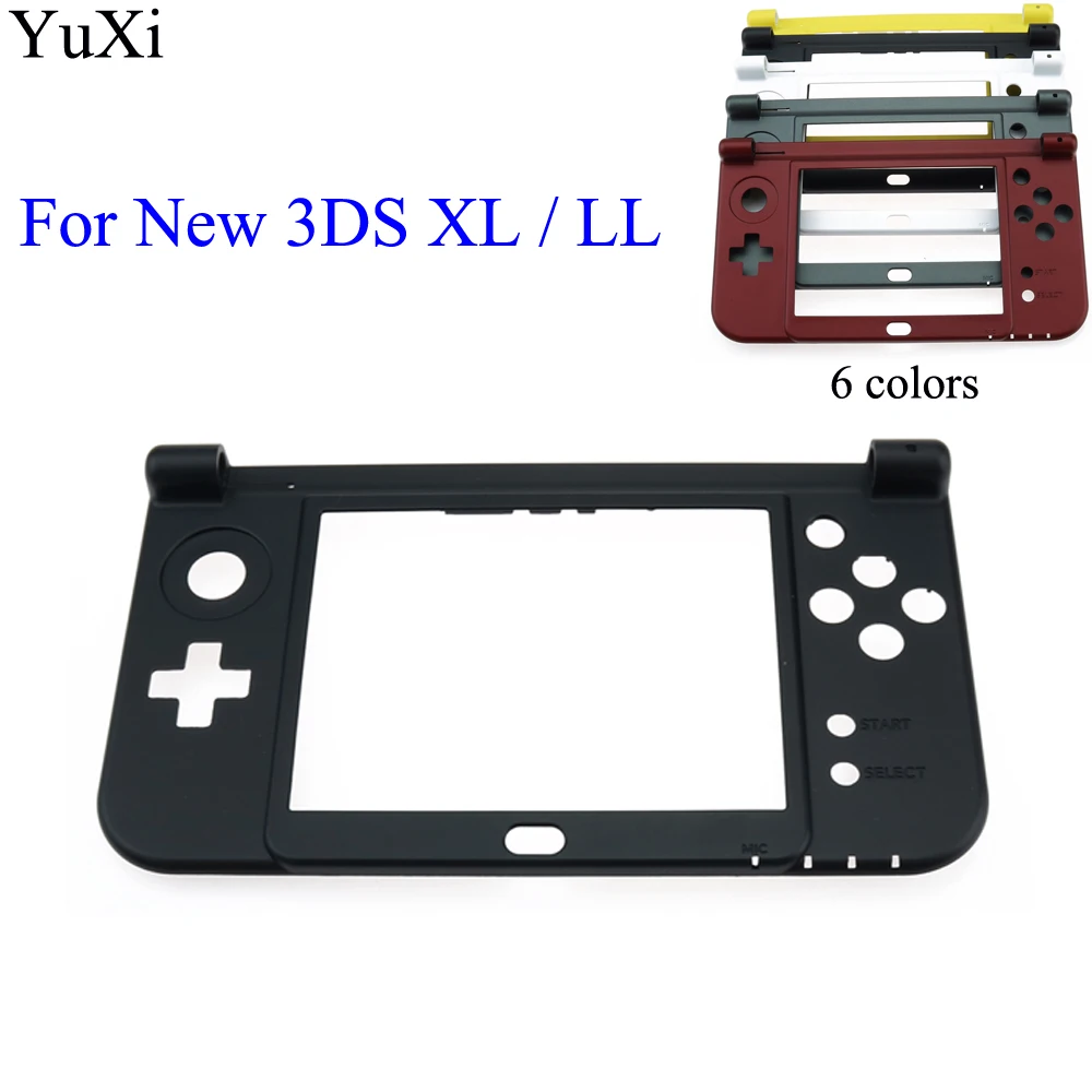 

YuXi 2015 New Verison For New 3DS XL Replacement Hinge Part Black Bottom Middle Shell/Housing Case