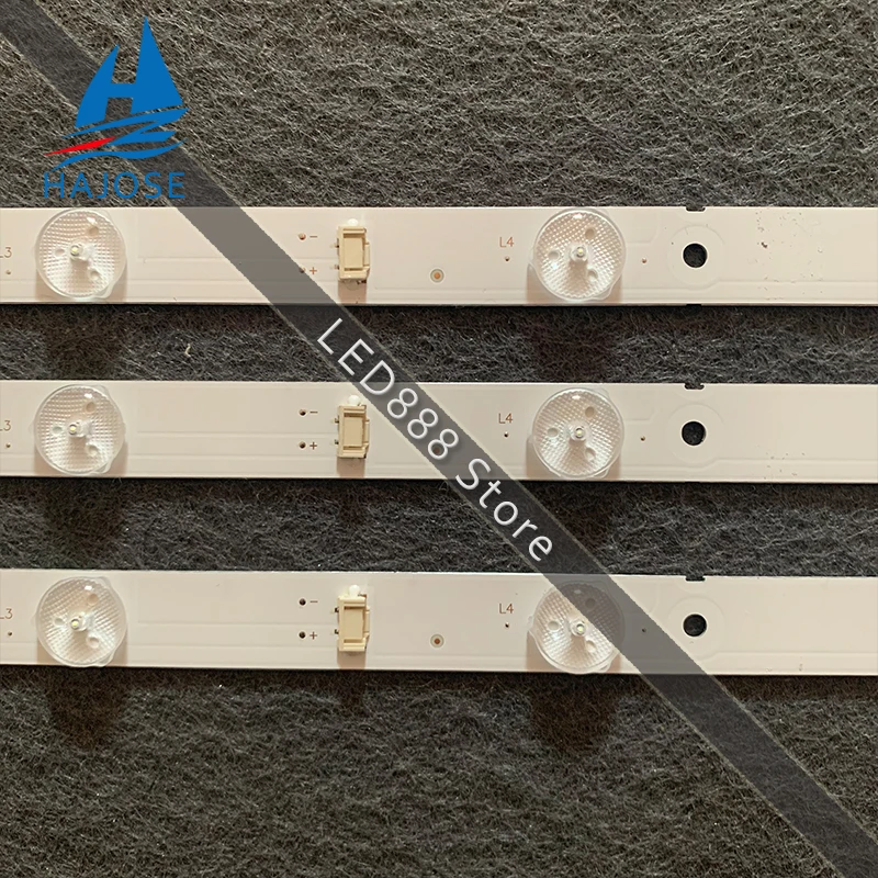 100% новый 1 комплект (3 шт.) 7 светодиодный 607 мм подсветка полосы 5800-W32001-3P00 05-20024A-04A