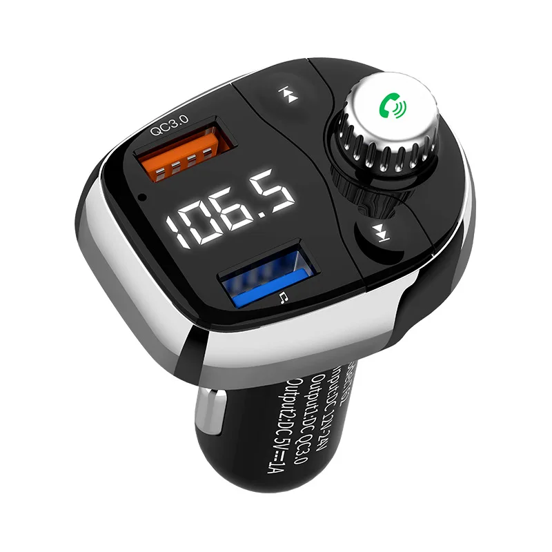 

Hands-free Car Charger Wireless 4.1 FM Receiver Adapter New Arrivals Stereo Music Mp3 Player Bluetooth Navigation FM Transmitter