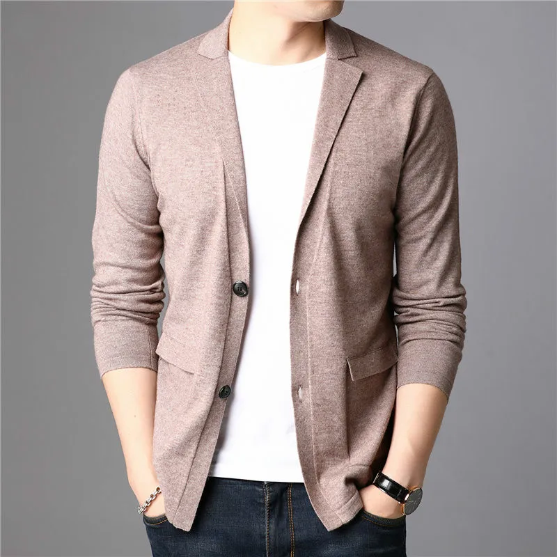 Брендовый мужской свитер уличная одежда модный с v образным вырезом пальто для