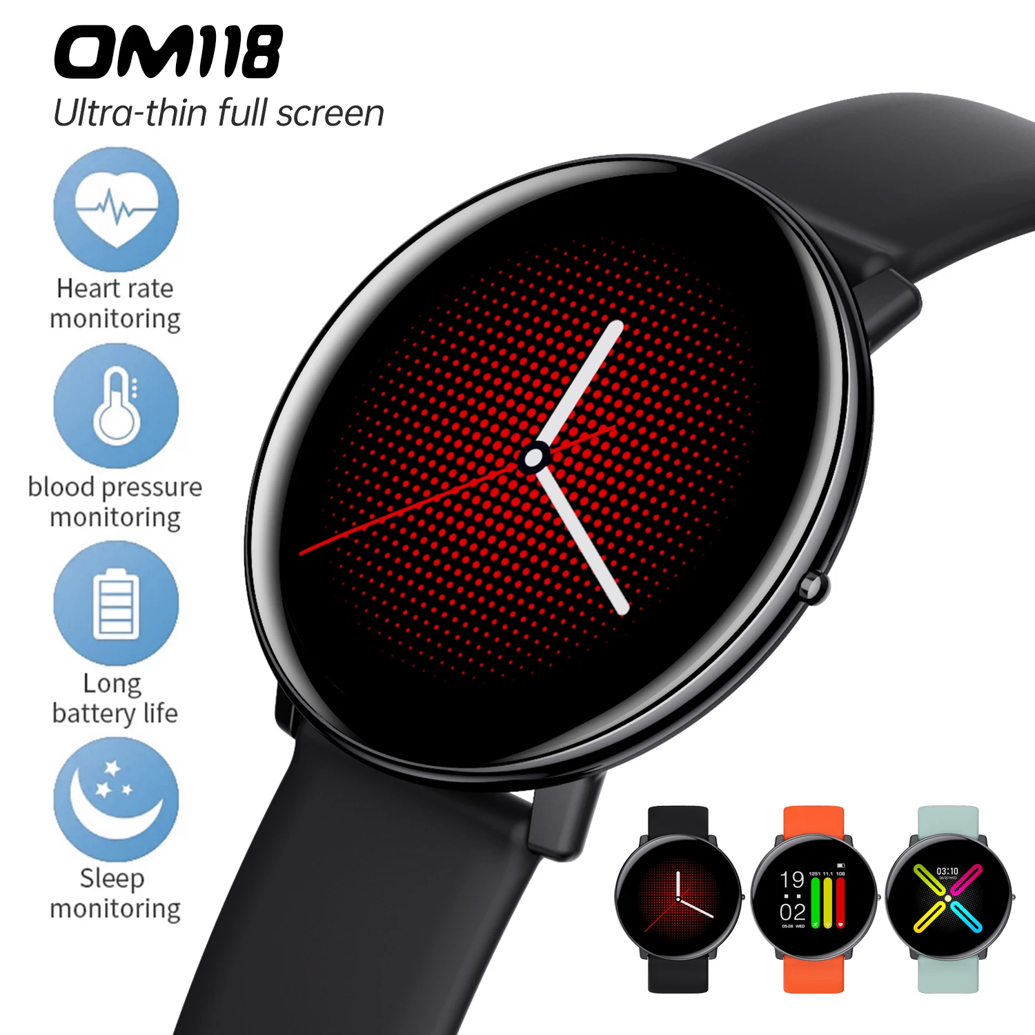 

Smart Watch waterproof Tracker Heart Rate Monitor Bluetooth sleep monitoring Remote camera Pedometer music Sedentary reminder