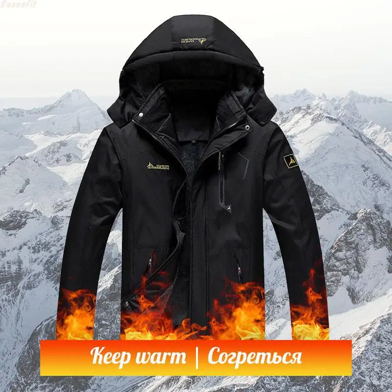 

Man Women Warm Winter Fleece Military Windproof Jackets Waterproof Fishing Hiking Climbing Ski Warm Softshell Outdoor Parka
