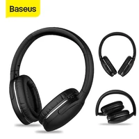 baseus d02 pro wireless bluetooth headphones hifi stereo earphones foldable sport headset with audio cable foriphone tablet