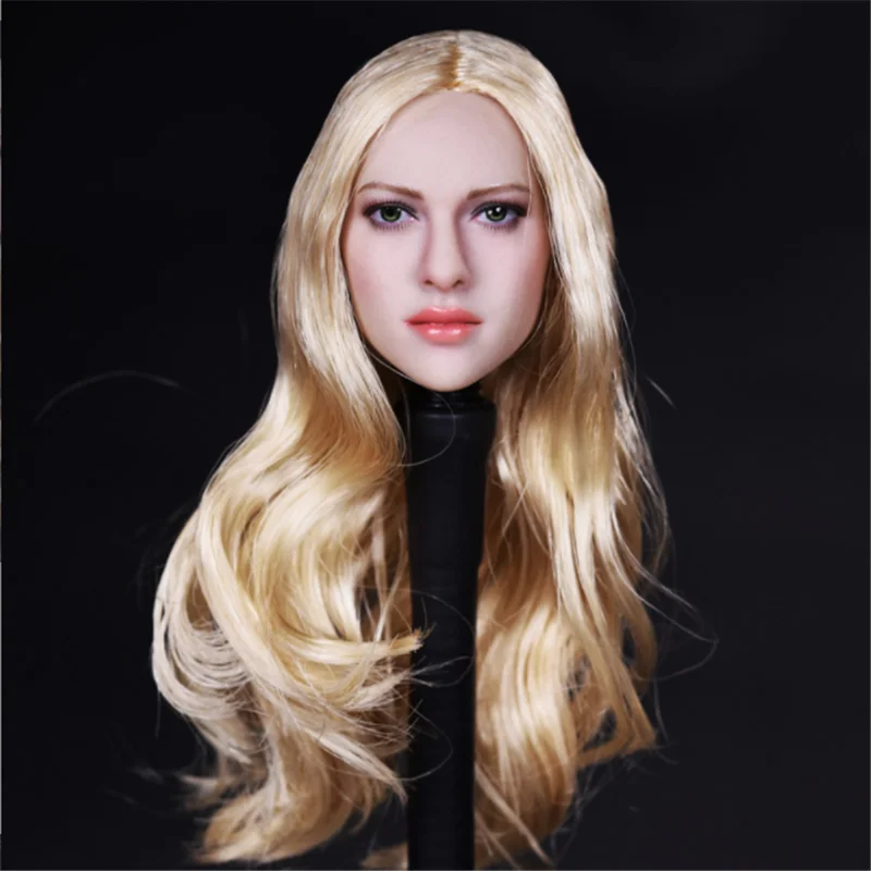 

Игрушки KIMI KT004/масштаб 5 1:6, модель женщины, девочки, блунди, крупные волнистые, длинные, вьющиеся волосы, голова, лепка, женщина для 12-дюймовой экшн-фигурки