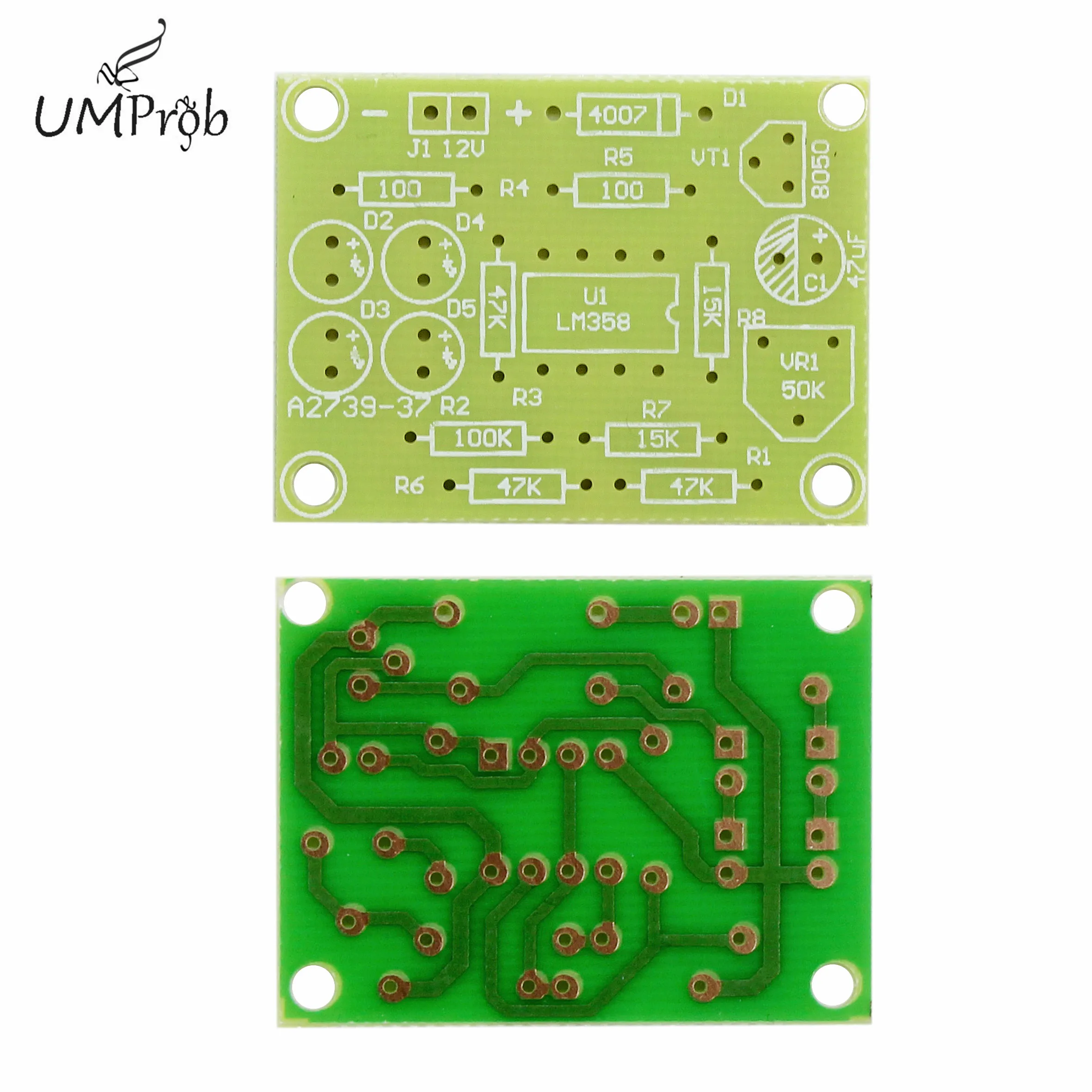 Синяя светодиодная лампа LM358 5 мм Комплект запчастей для дыхательной лампы