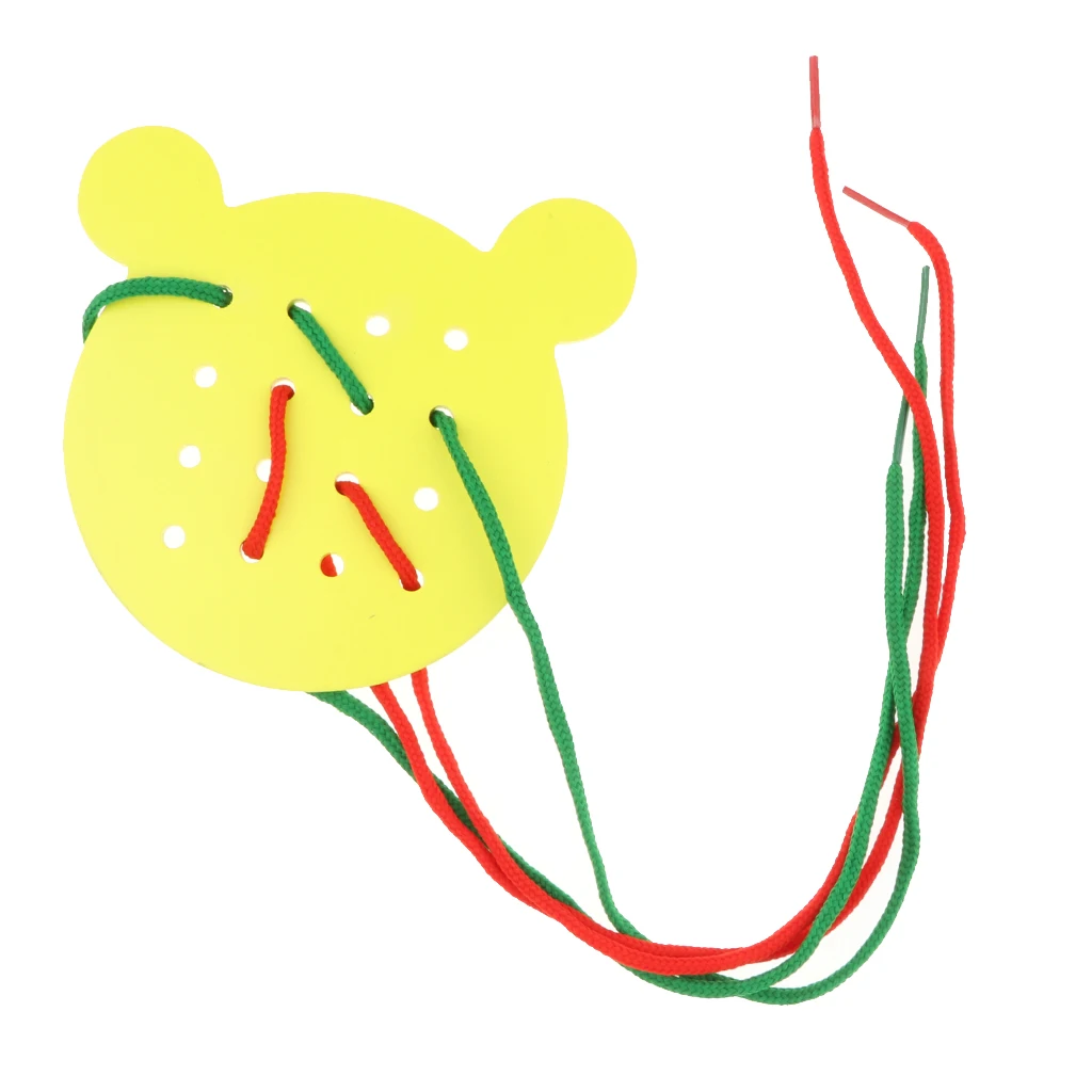 

Kids Wooden Creative Geoboard & Lace Game Board Toy Set, Preschool Developmental Toy