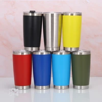 20oz thermal mug beer cup tumbler stainless steel wide mouth water bottle double wall vacuum insulated coffee tea mug drinkware