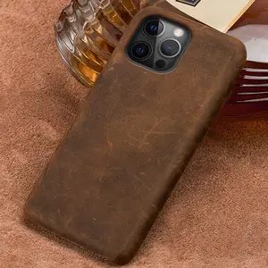 langsidi original leather phone case for iphone 13 pro max 12 mini luxury vintage leather cover free global shipping