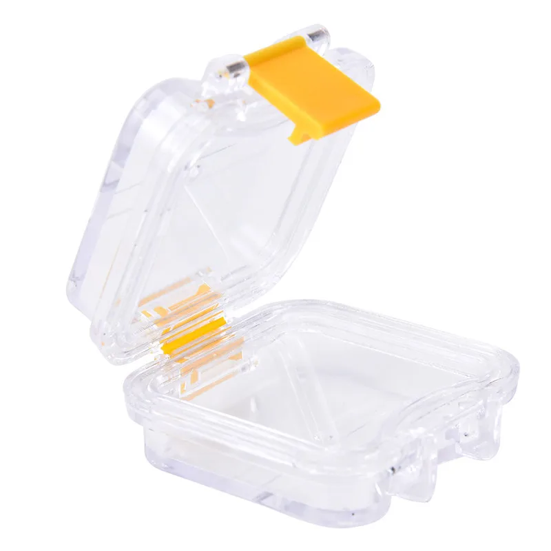 

1pc Transparent Tooth Box With Membrane Plastic Denture Tooth Box Transparent Tooth Box Plastic Molar Set Box