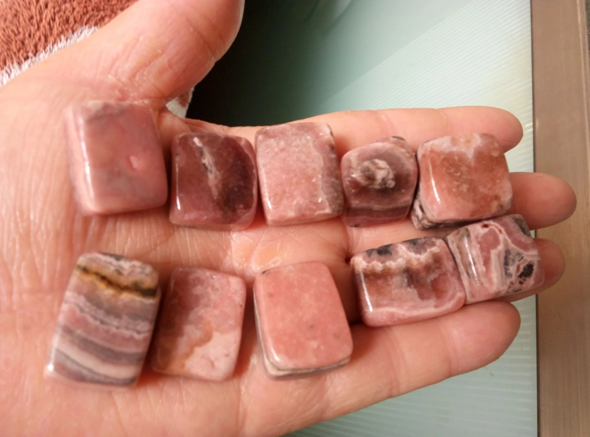 Натуральный обрушенный шероховатый Кристалл Родохрозит образец 200ct