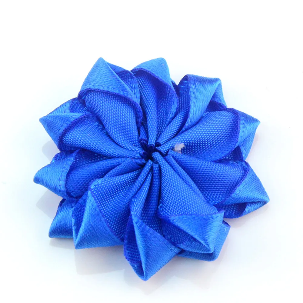 

100pcs/lot 4.5 cm Mini Satin Ribbon Flower Headbands Headwear Accessories Clothing Apparel Wedding Hair Accessories Wholesale