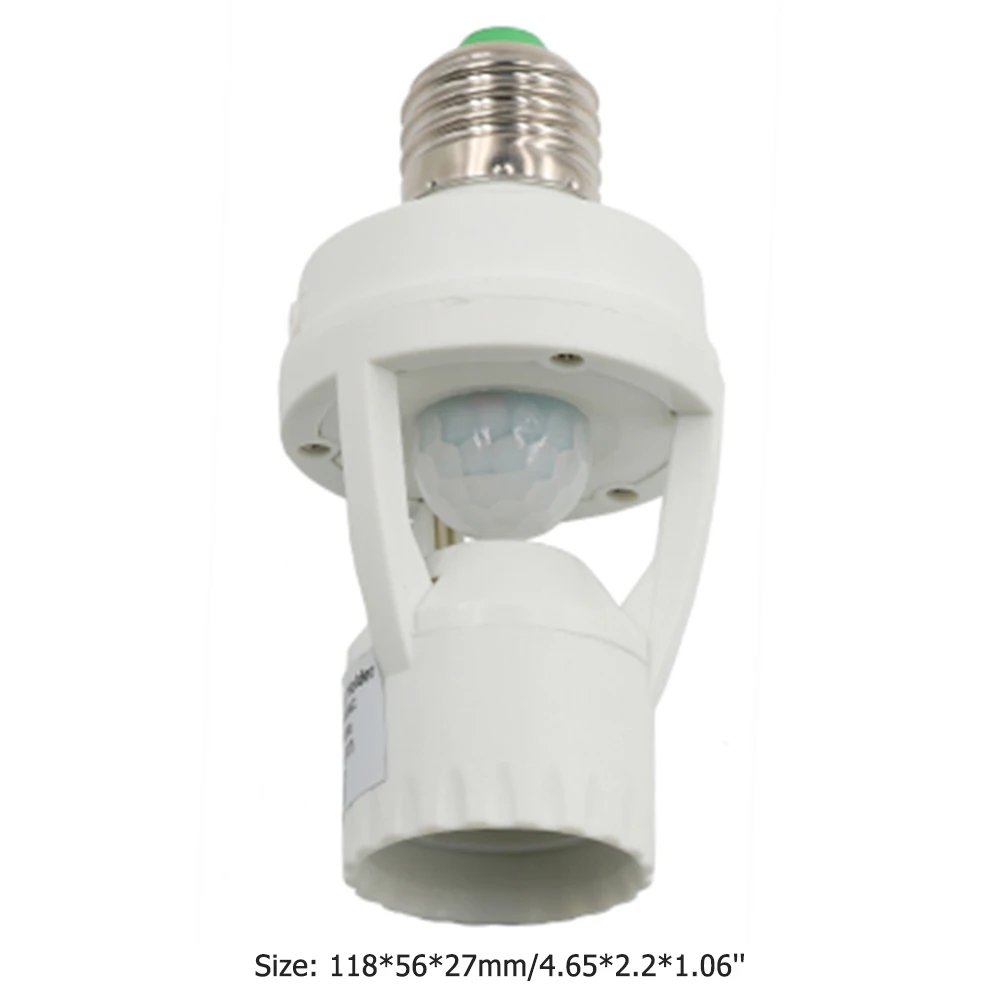 

110-240V Socket E27 Converter Lamp Base Light Bulb Switch with PIR Motion Sensor Automatic Detection Of Human Body