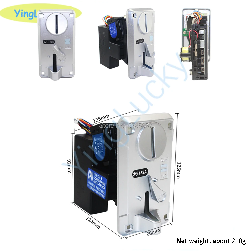 

CPU Coin Selector JY-133A，Electronic Multi Coin Acceptor For Arcade Game Vending Machine/Toy crane/simulator racing machine