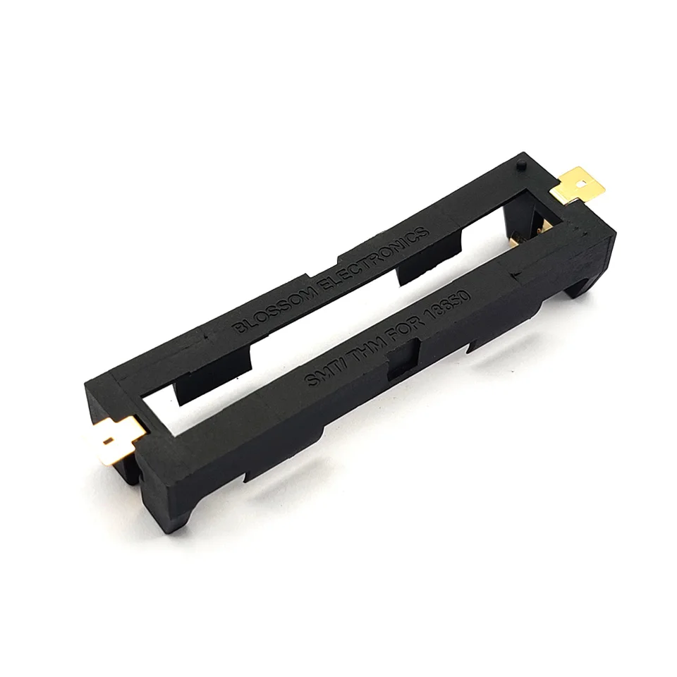 1X18650 батарея держатель SMD SMT коробка с бронзовые значки излучающие батареи