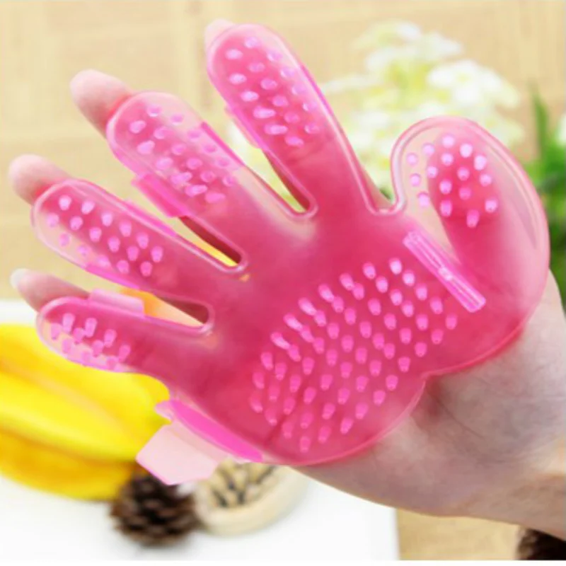 Портативная щетка для ухода за щенком собакой кошкой и ванной мягкая резиновая