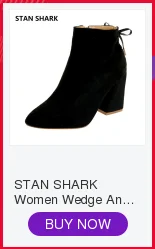 STAN SHARK/женские осенне-зимние ботильоны из флока повседневные однотонные ботинки без шнуровки с круглым носком на квадратном каблуке 4 см; цвет черный, верблюжий; Размеры 35-41