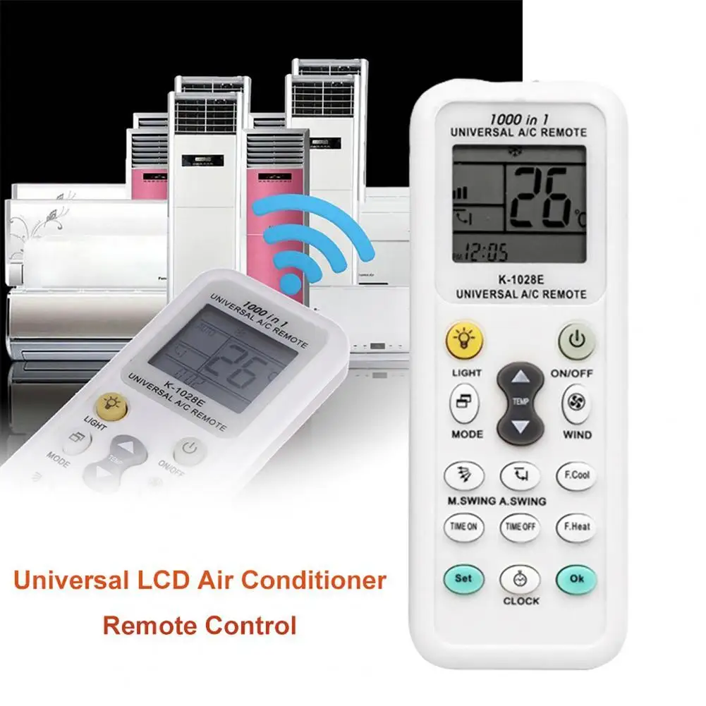 

K-1028E Remote Control Universal Built-in Clock ABS ABS Remote Control For Used globally Conditioners