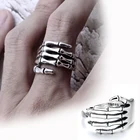 Мужское кольцо на палец, в готическом стиле, с черепом, в стиле хип-хоп, скелетом, 2021