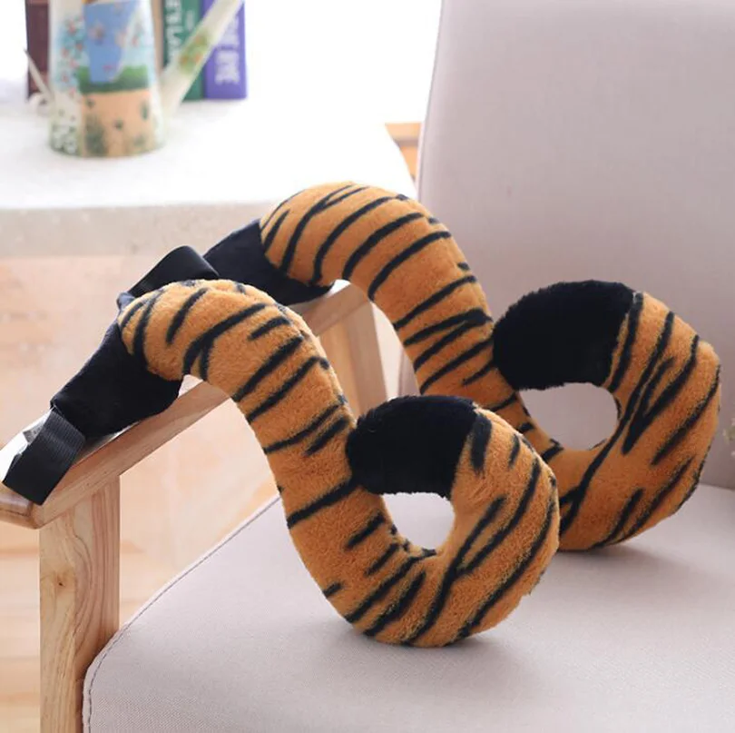 Плюшевые животные Тигр Гепард Лемур хвост маскарадный костюм для