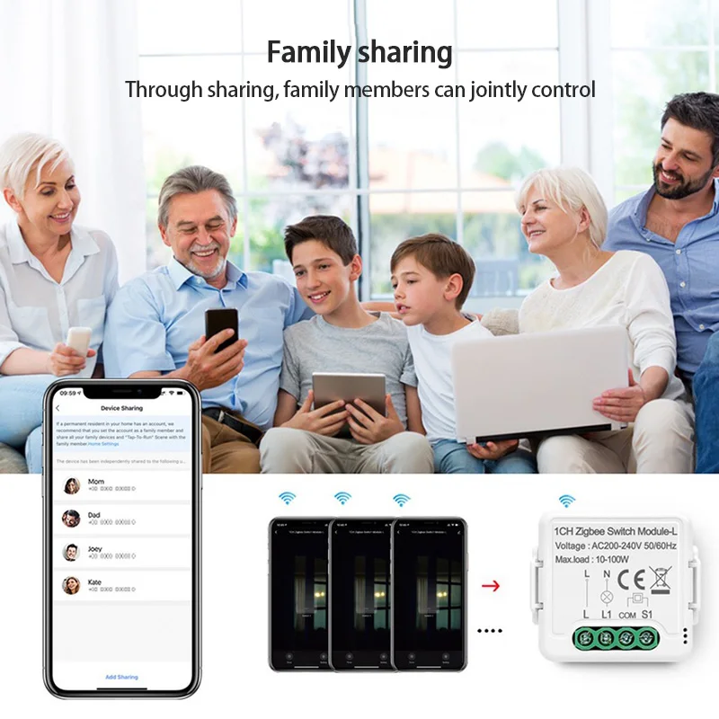 Tuya Zigbee Smart Light Switch No Neutral Wire Required 1/2/3 Gang Support 2 Way Control Works with Alexa Google Home | Электроника