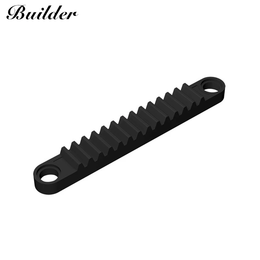 

Little Builder 6630 MOC Technology Part 1x8 Gear Bar with Bolt Holes 10pcs Building Blocks DIY Creative Particles Toys for Child