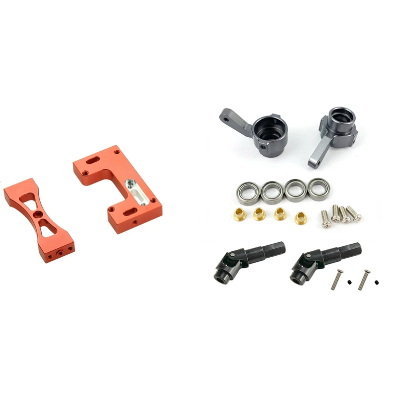 

1Set Metal Steering Servo Fixed Bracket With Steering Cup Drive Shaft Set For WPL C14 C24 C34 B16 B24 MN D90 RC Car