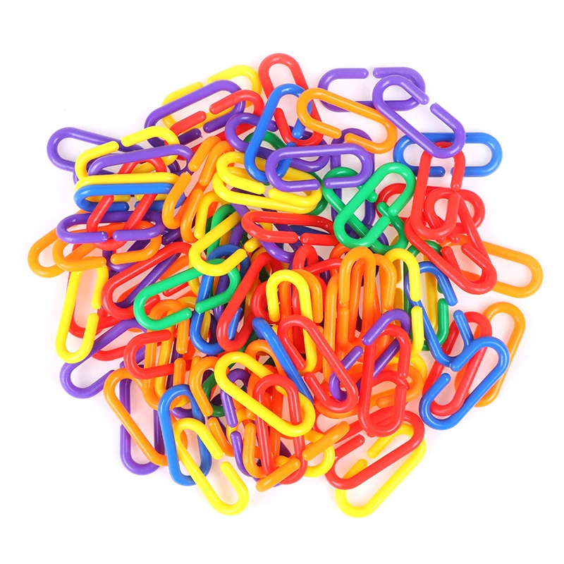 C-clips Hooks Chain C-links Sugar Glider Rat Parrot Bird Toy Parts Parakeet Bird Accessories