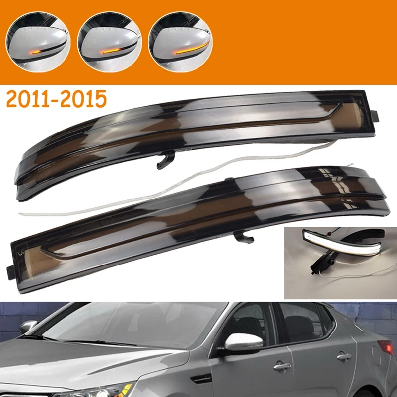 

Car LED Dynamic Turn Signal Light Flowing Water Blinker Flashing Light for Kia Optima K5 TF 2011-2015
