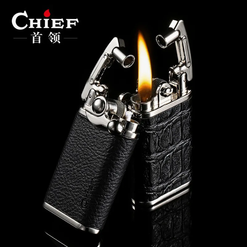 

2020 chief lighter gasoline kerosene flint gasoline vintage cigarette lighter petroleum gasoline refillable cigarette retro