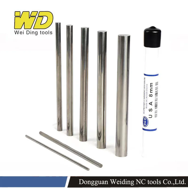 HRC55 SCS сплошной круглый карбидный стержень 0 8 мм x100 TUNGSTEN карбид бар|Фреза| |