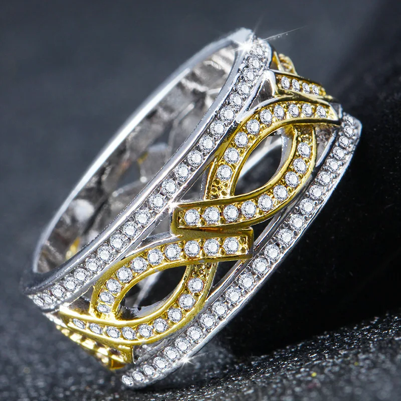 Женское и женское кольцо с драконом из циркония 24 к золотого цвета подарок на