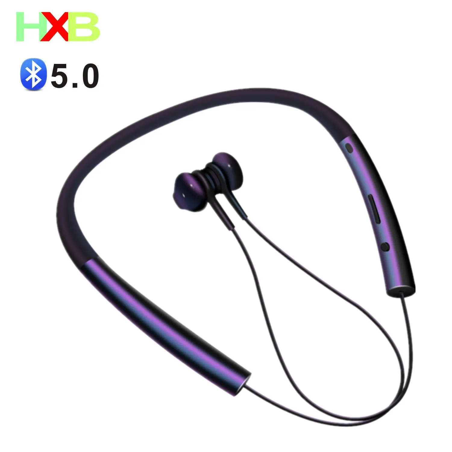 HXB Bluetooth 5 0 наушники беспроводные для шеи спортивные стерео микрофон Xiaomi ihpone Samsung