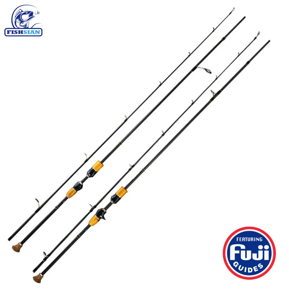 

High Quality Fishing Rod Fugi Ring 2 Secs Spinning Casting Fishing Rods Canne A Peche Carbonne Vara De Pesca Olta Fishing Stick