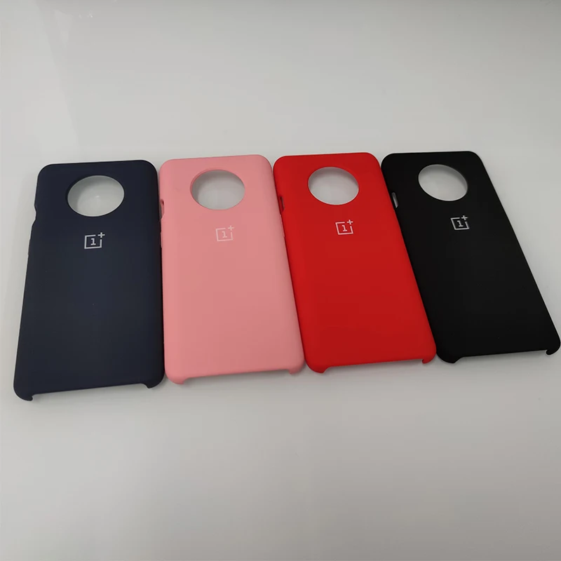 Чехол для Oneplus 7T жидкий силиконовый чехол телефона мягкий на ощупь шелковистая