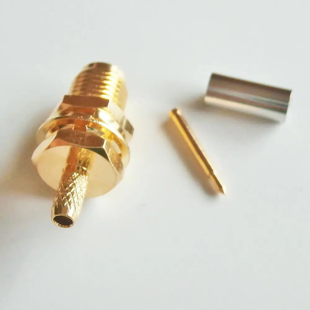 RF коннектор RPSMA RP SMA гнездовой обжим для RG316 RG174 RG179 LMR100 кабель с уплотнительным