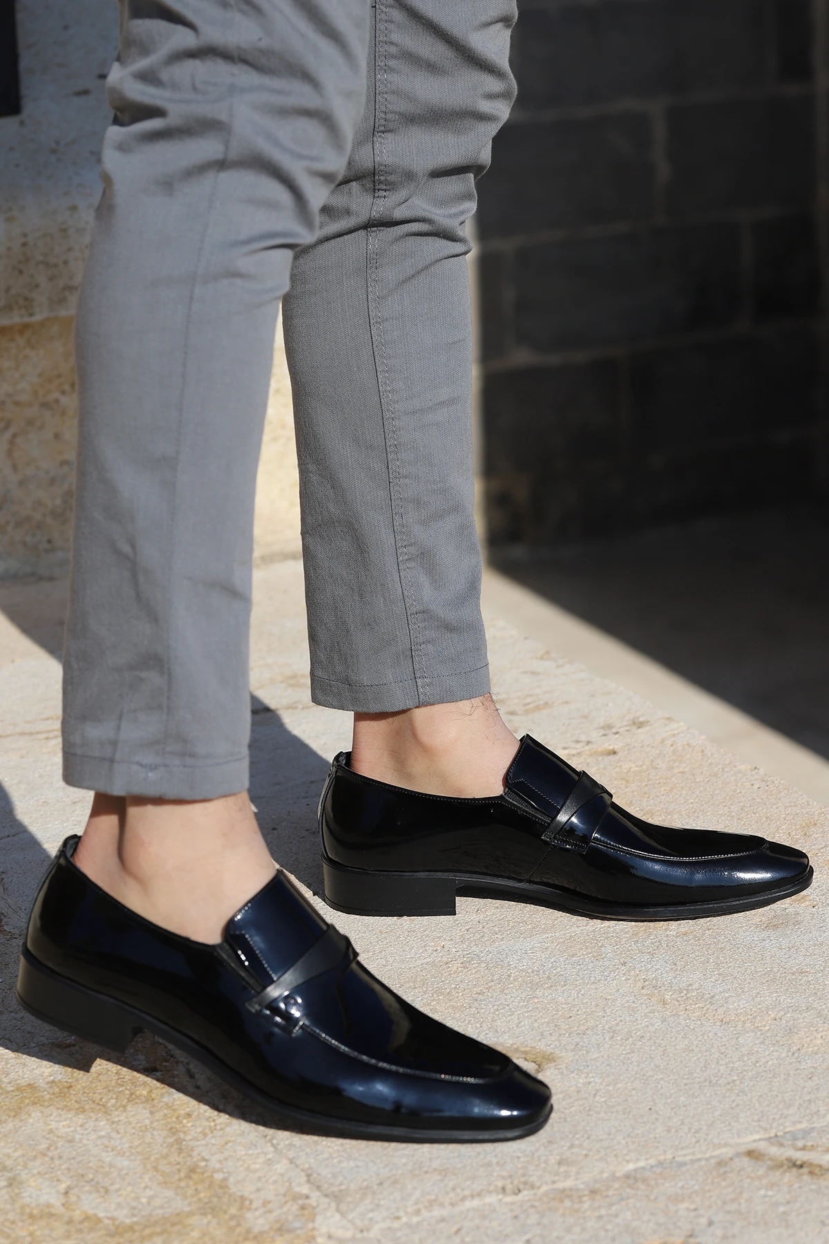 Ayakland P507 Japanned Leather 100 Classic Men 'S Shoes | Обувь