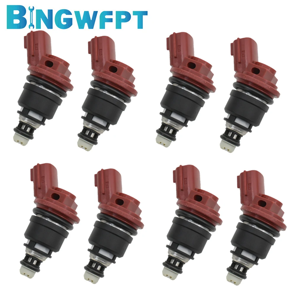 

8PCS Fuel Injectors 16600-53J03 16600-53J01 A46-00 A4600 For Nissan Infiniti G20 NX Sentra 1991-1993 2.0L L4