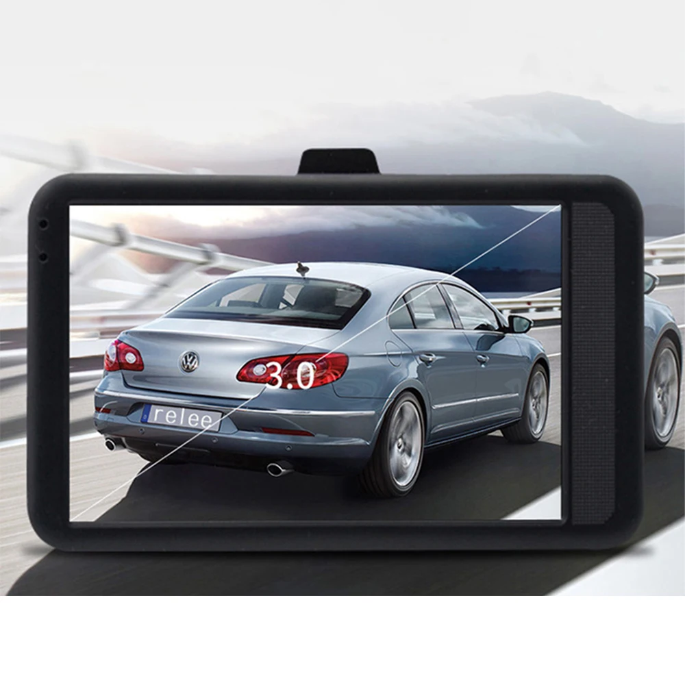 Автомобильный видеорегистратор 3 дюйма HD 1080P с ночным видением монитор парковки