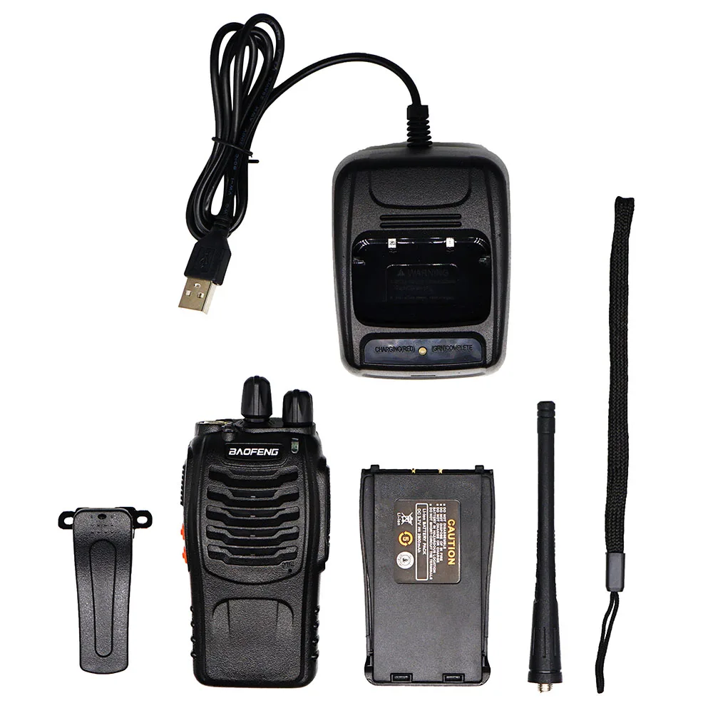 6km BF-888S Walkie Talkie Baofeng 888s 5W 16 Channels 400-470MHz UHF FM Transceiver Two Way Radio Comunicador For Outdoor Racing