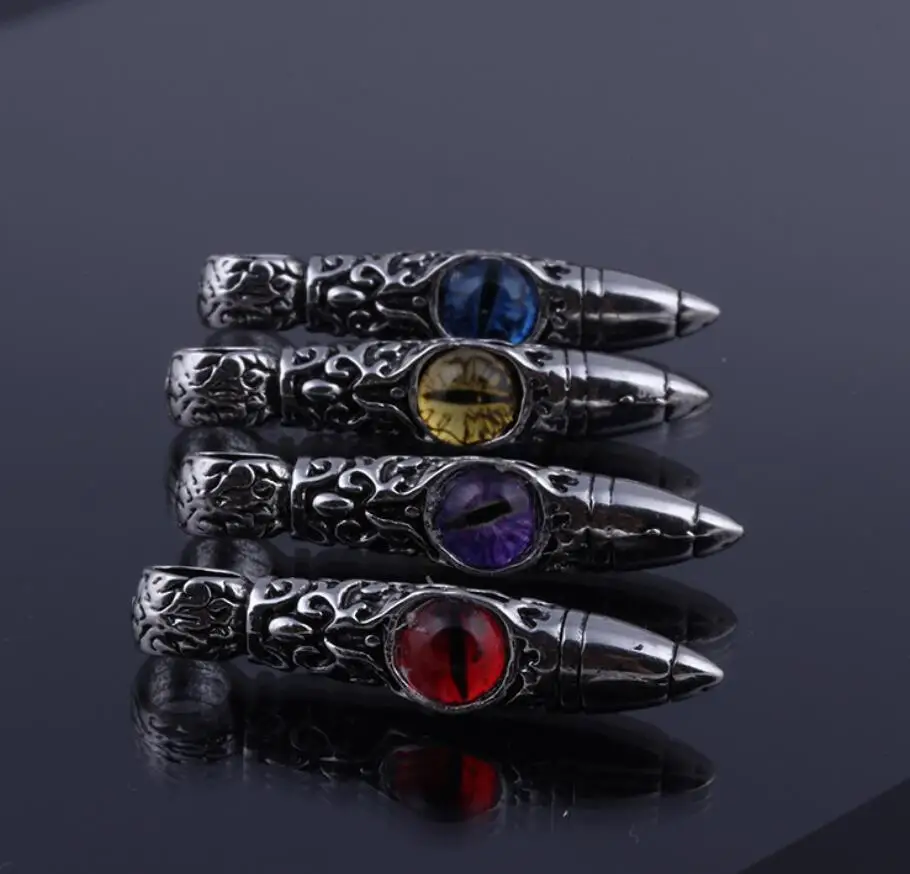 2020 модное ожерелье из нержавеющей стали с пулями унисекс простое глазами дикого