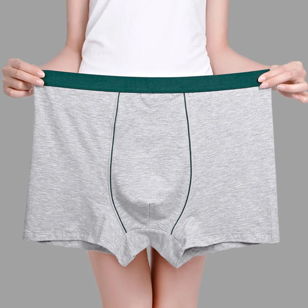 

Plus Size Cotton Boxers Men Sexy Underwear Men's Brief 7XL Uconvex Pouch Panties Man Solid Boxershorts Man Breathable Underpant