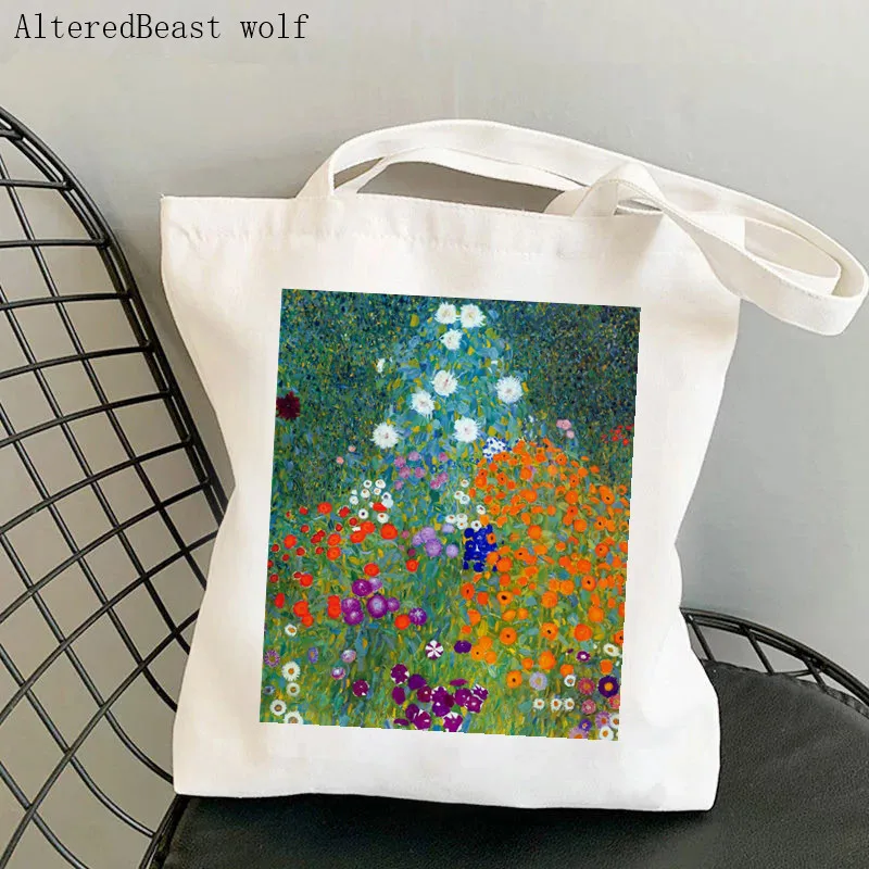 

Женская холщовая сумка-шоппер с цветочным принтом