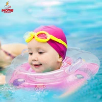 newborn neck ring swimming pool floating inflatable circle for children bathing swims with handles 0 18 months baby swim circle
