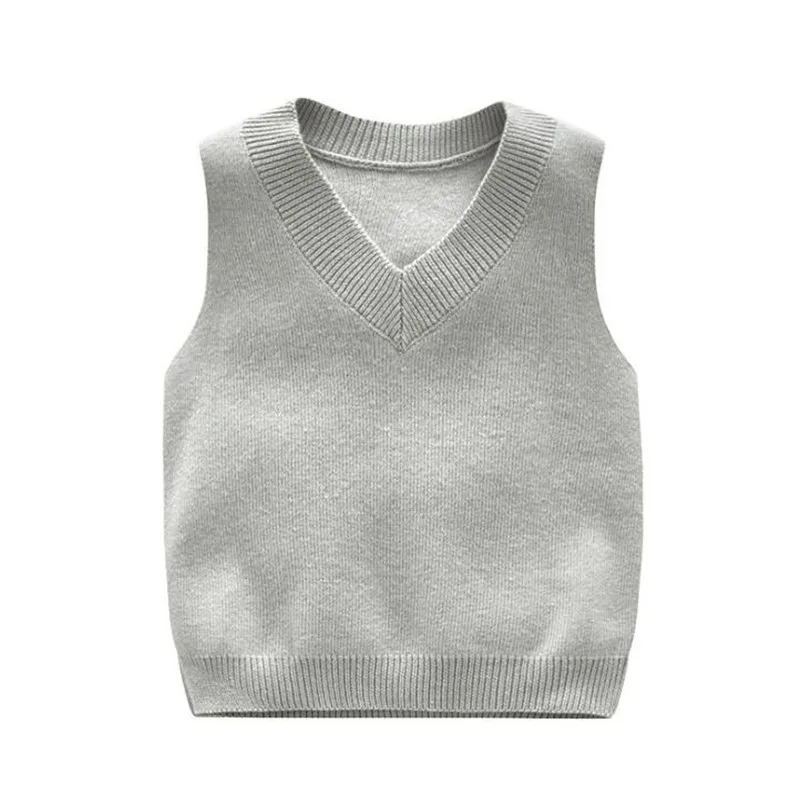 Детский свитер вязаный хлопковый жилет для мальчиков малышей От 1 до 5 лет |