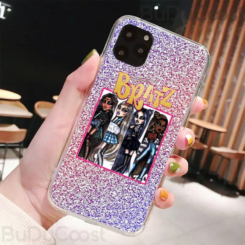 

Riccu Cute shiny doll Bratz doll Phone Case For iPhone 7 8 Plus X XS Max XR Coque Case For iphone 5s SE 2020 6 6s 11Pro