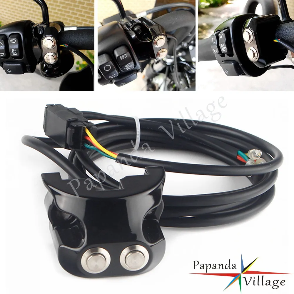 Черный комплект управления подвеской Air Ride 1 'ཕ мм руль переключатель для Harley