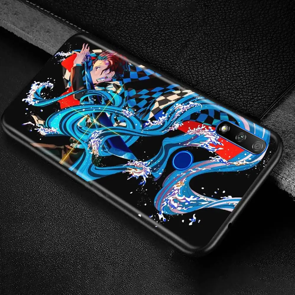 

Demon Slayer Kimetsu No Yaiba Shockproof Cover for Huawei Y5 Y6 Y9 Prime Y6S 2019 Nova 5T 6 5 5z 7 7i Phone Silicone Fall Shell