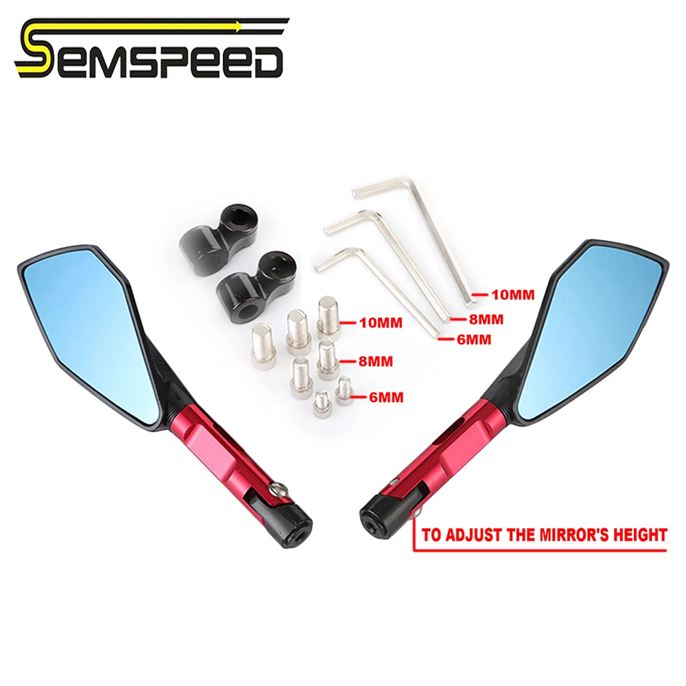 

Universal CNC X-MAX 300 Motorcycle Rearview Mirrors Blue Glass Rear View Side Mirror For Yamaha XMAX300 400 125 250 All Years